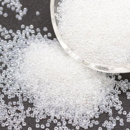 50g 8/0 Round Transparent Colours Lustered Glass Seed Beads for Craft Jewelry Making DIY Accessories Grade A