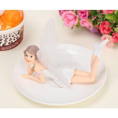 1PC Flying Flower Fairy Ornaments Resin Angel Doll Miniature Landscape Car Cake Decor Fashion Home & Garden Accessories Tools