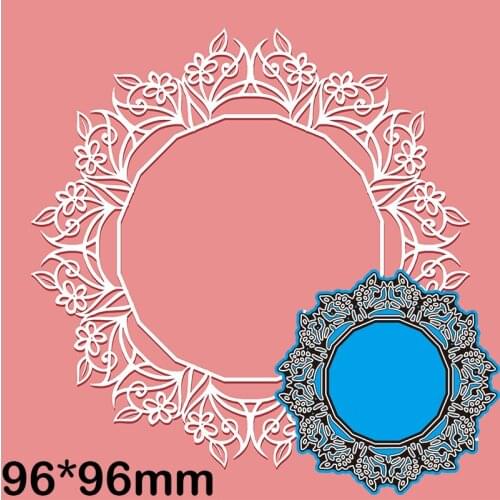 Metal Dies Lace Flowers Middle Hollow New Stencils DIY Scrap Booking Paper Cards Making Decoration 96*96mm