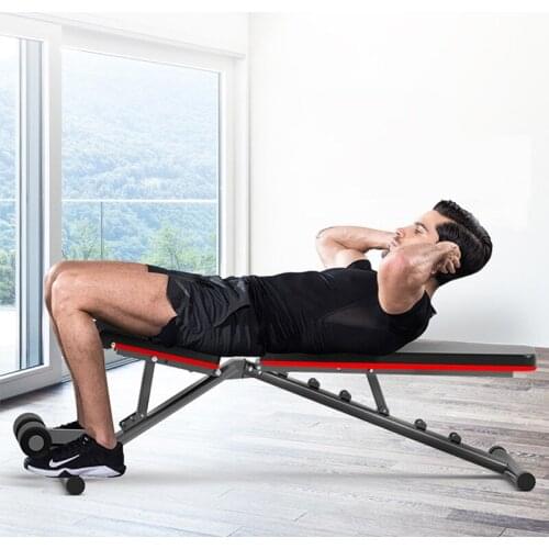 Multifunctional weight bench, folding weight training bench, foldable gym sit up bench