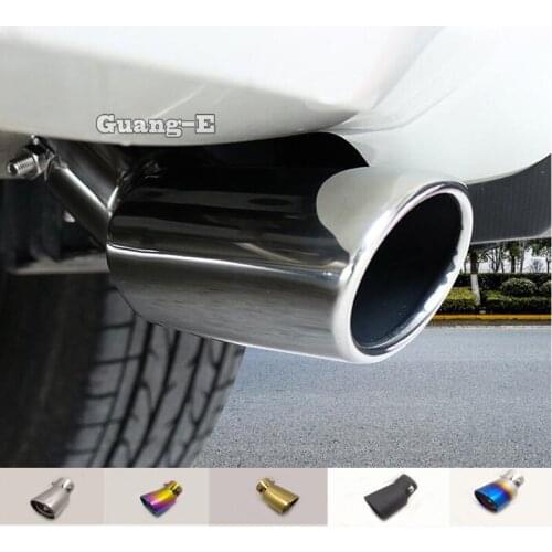 For Subaru XV 2012 2013 2014 2015 2016 2017 Car Styling Cover Muffler End Stainless Steel Tail Pipe Dedicate Outlet Exhaust