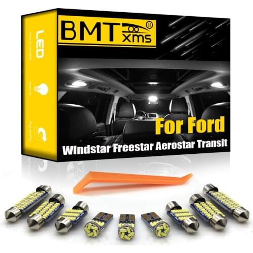 BMTxms For Ford Windstar Freestar Aerostar Transit Connect Econoline Canbus Vehicle LED Interior Dome Trunk Light Kit Auto Lamp