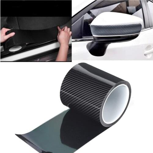 Car door sill strip anti-stepping universal carbon fiber bumper invisible transparent protective filmdoorsideanti-collisionstrip