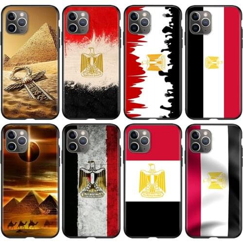 Egypt National Flag pyramid Silicone Cover For Apple IPhone 12 Mini 11 Pro XS MAX XR X 8 7 6S 6 Plus 5S SE Phone Case