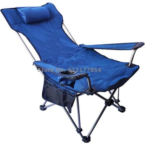 Outdoor Folding Chair Reclining Chair Portable Ultra Light Sitting Reclining Dual Purpose Lunch Break Chair Fishing Reclining Ch