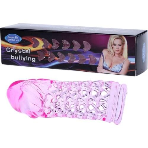 Penis Lock Extension Time Stretchable Condom Reusable Extension Sex Toys For Couples/Man Erotic Product