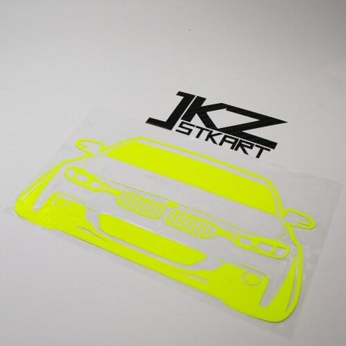JKZ STKART Vinyl Die Cut Hellaflush Car Sticker Decal Car Head 16 x 10 cm for Motor Bike Truck Helmet Decorated Stickers
