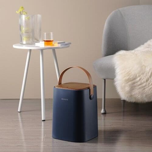 10L capped dustbin luxury living room creative dustbin with lid Nordic kitchen bathroom dustbin