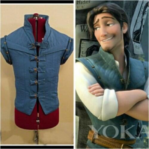 Enchanted Tangled Prince Flynn Rider Vest jacket uniform cosplay costume