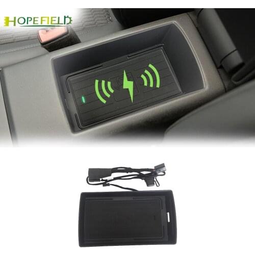 Car wireless charger for Audi A3 S3 8V 2014 to 2018 charge board storage box mobile holder for Xiaomi 10 qi fast charging case