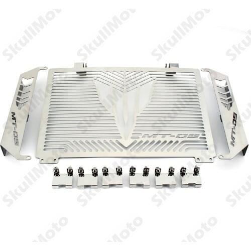 Motorcycle Radiator Grille Guard Cover Mount For Yamaha MT-09 MT09 FZ-09 2014 2015 2016 Chrome Motorbike Accessories Parts