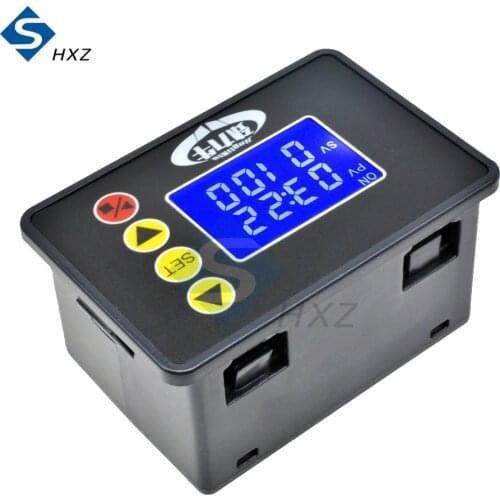 1.37 inch LCD Digital Display Microcomputer Time Controller Time Delay Relay AC 110-220V DC 12V 24V Timer Relay Control Module