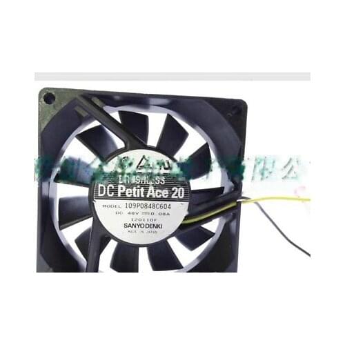 1pc fan new 109P0848C604 TT 8020TH48B-PF1 48V SANYO 80*80*20 freeship