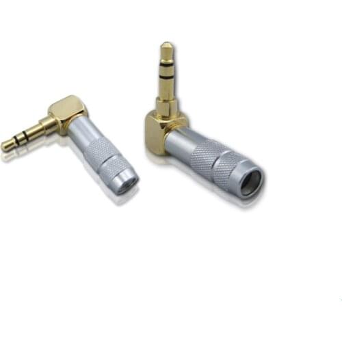 3.5 gold-plated double track plug Stereo Eurasian High-grade l-type Angle plug