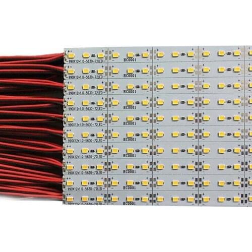 30pcs Super Bright Hard Rigid Bar light DC12V 50cm 36 leds SMD 5630/5730 Aluminum Alloy Led Strip light For Cabinet