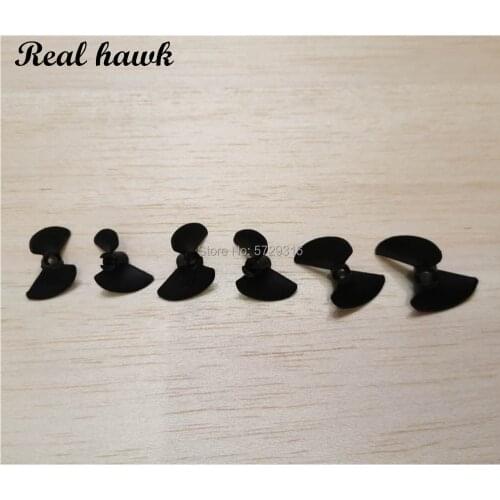 5pcs RC Boat Oar Quant Two Blades Paddle 2 Blades Nylon Positive& Reverse Propeller High Strength for 3.17mm/4.8mm Rc Prop Shaft