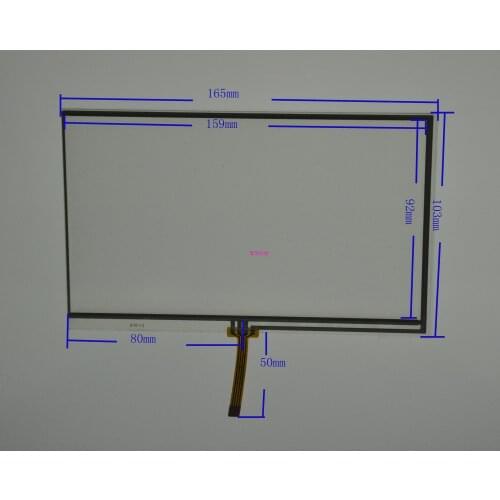 7-inch four-wire resistance touch screen for Teana navigation display external screen DVD display handwriting screen