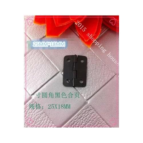 A010 Hardware accessories Wooden packing box accessories small black mini hinge rectangular flat sheet 25mm*18mm