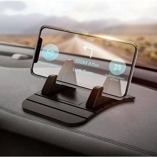 Car Non-slip Mat Phone Holder Dashboard Desktop Mount Silicone Pad Simple Durable GPS Stand Universal Phone Bracket