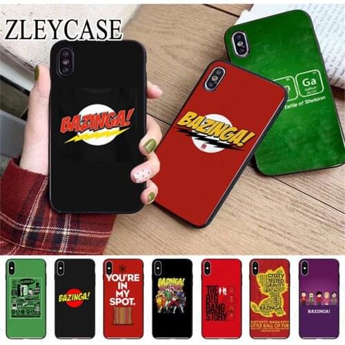 Bazinga The Big Bang Theory tv show Phone Case For iphone x xs 12pro max 5s 6splus 7 8plus SE 2020 12 pro xr xsmax 11pro cover