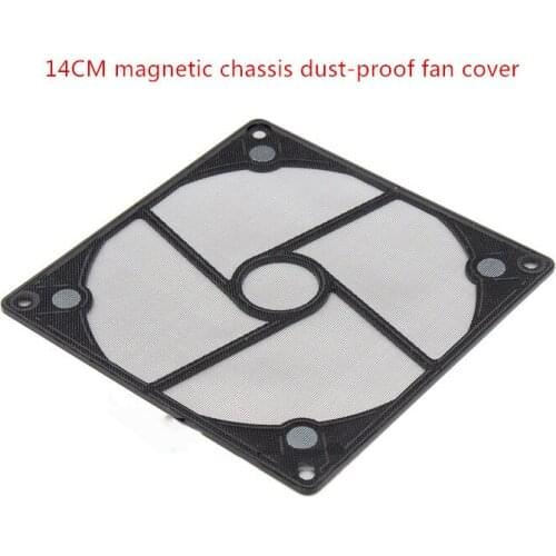 Computer dust cover net case fan filter 14cm dust net with magnetic magnet