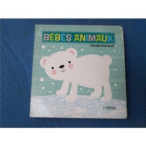 Parent Child Kids Toddler Baby French Book Animal Early Education Enlightenment Lovely Cute Picture Cardboard Touch Book