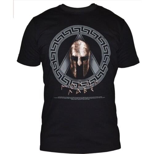 Creative Design Spartan Helmet Molon Labe T-Shirt. Summer Cotton O-Neck Short Sleeve Mens T Shirt New S-3XL