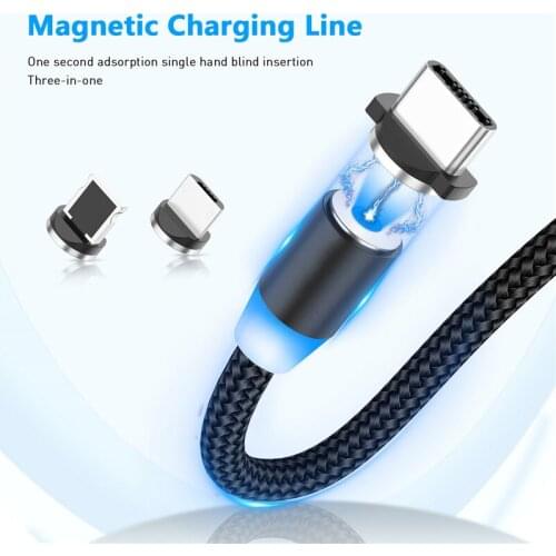 BaySerry Magnetic Charger USB Type C Cable Magnet Micro USB C Fast Charging Cable for iphone 11 XR Samsung S20 S10 Xiaomi Huawei