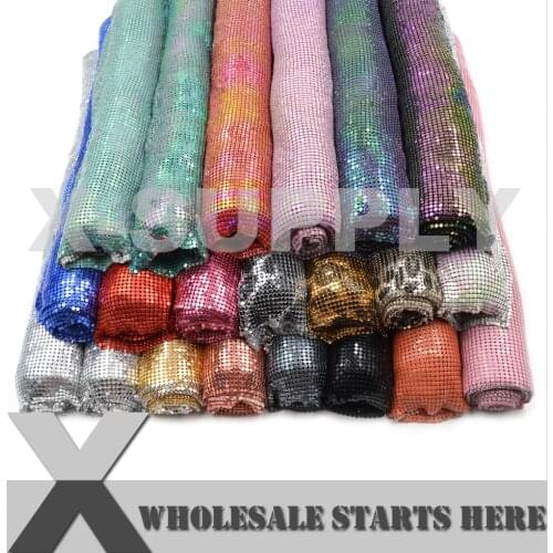 Metal Aluminum Fabric Mesh Sheet,Without Iron on Glue Backing,Used for Bra,Bridal Evening Dress