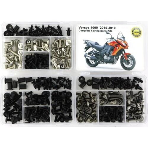 Fit For Kawasaki Versys 1000 2015 2016 2017 2018 2019 Motorcycle Complete Full Fairing Bolts Kit Steel Screw Nut Fairing Clips