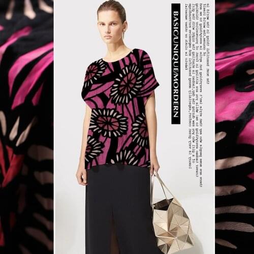 New fashion customized European and American spring and summer sundresses velvet fabric velvet fabric cheongsam dress fabric