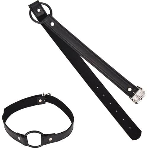 New Bondage Sex Mouth Gag Fetish Metal Double O Ring Open Mouth Gag Sex Toys For Women Flirt Adult Games For Couples