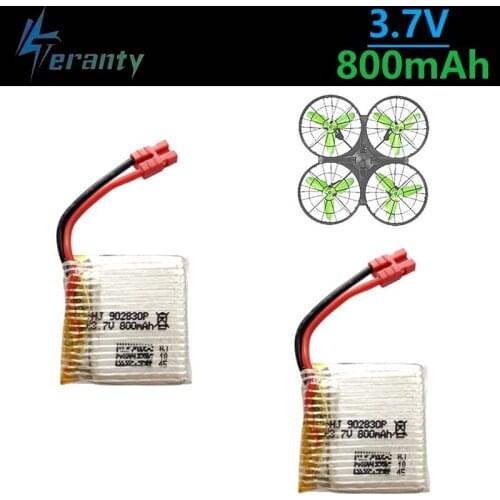 Upgrade battery for Syma X21 / X21w x26 drone battery spare parts RC quadcopter accessories 3.7 V 800mAh with charger 2PCS