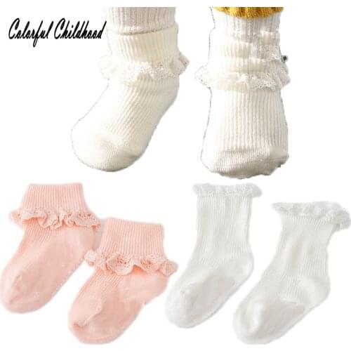 Adorable Summer toddler Kids Boys Girls Cotton Knitted Short Socks soft Breathable baby lace bow Socks 0 to 24m