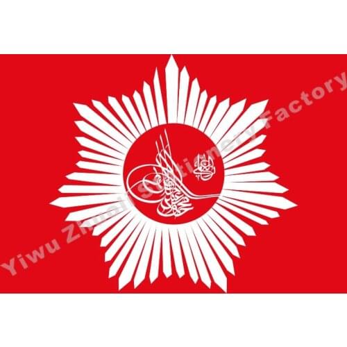 Ottoman Sultan Imperial Flag 150X90cm (3x5FT) Office/Activity/parade/Festival/world cup/Home Decoration Free Shipping