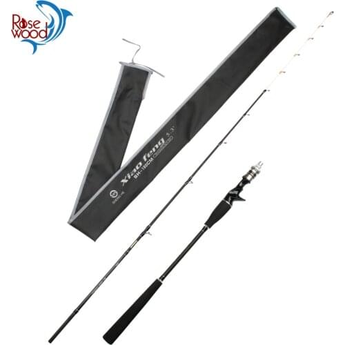 RoseWood 1.6M Portable Ice Raft Boat Fishing Rod 5-15g Lure Weight 10-100LB Line Weight Ultra Soft Action Saltwater Raft Rod