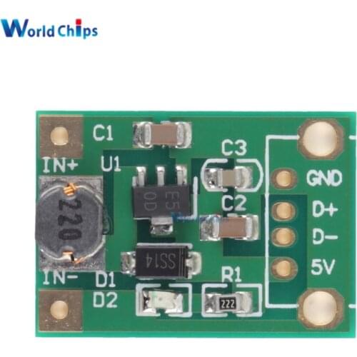 2Pcs 600mA DC-DC Mini Step Up Power Module 1-5V To 5V Step-up Boost Converter For Arduino
