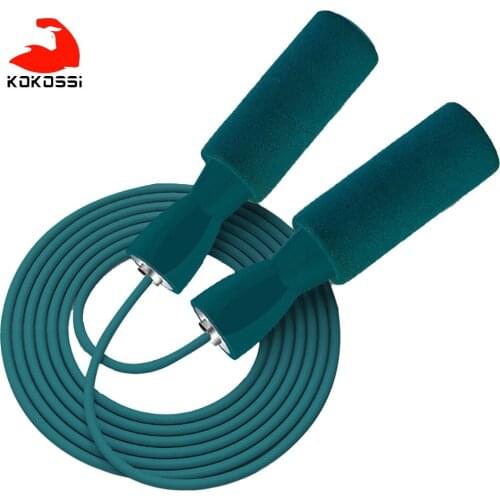 KoKossi Jumping Rope Non-slip Handle Bold Rope Body Wearable Bearing Steel Wire Professional Sports Skip Rope Fitness Equipment