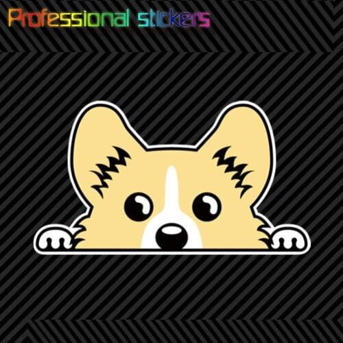 Pembroke Welsh Corgi Sticker Die Cut Decal Self Adhesive Vinyl Cardigan for Car, Laptops, Motorcycles, Office Supplies