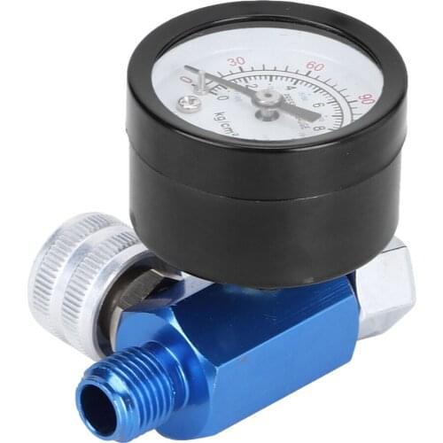 Air Pressure Regulator Gauge Aluminium Alloy Adjustable Spray Gun Air Tool G1/4