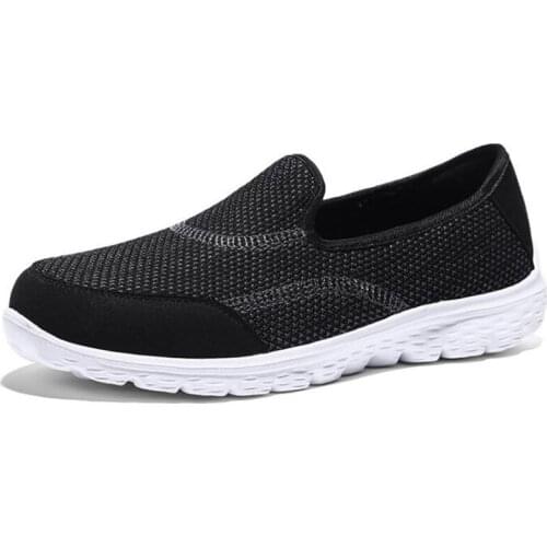 Women Mesh Causal Shoes Breathable Flat Platform Shoes Slip On Leisure Walking Shoes Footwear Trainers Lightweight Shoes 35-42