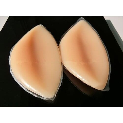 1pair Medical Silicone Breast Chest Pad Insert Patch Chest Expansion Dumplings Shape Boobs Enhancer Stand Chest Pad Inserts