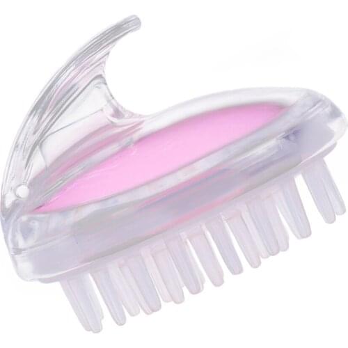 1-Pack Soft Silicone Hair Scalp Massager Brush Shampoo Brush Dandruff Treatment