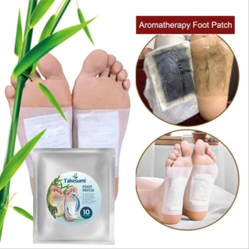 10 Pcs/Pack Detox Foot Patches Pads Weight Loss Slimming Cleansing Herbal Body Health Adhesive Pads Remove Toxin Foot Care TSLM1