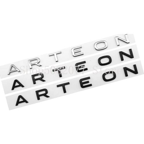 2021 Letters Emblem Badge for VW ARTEON CC Car Middle Trunk Sticker Nameplate Logo Accessory for Volkswagen Glossy Matte Black