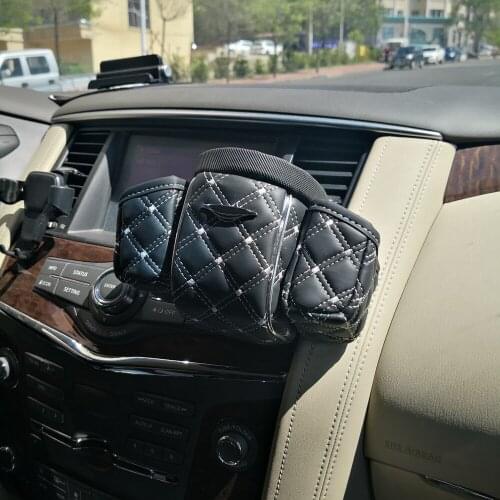 Car Air Vent Phone Holder Storage Bag Car Organizer Air Outlet Hanging Storage Organizer Car Key Pocket Phone Pouch