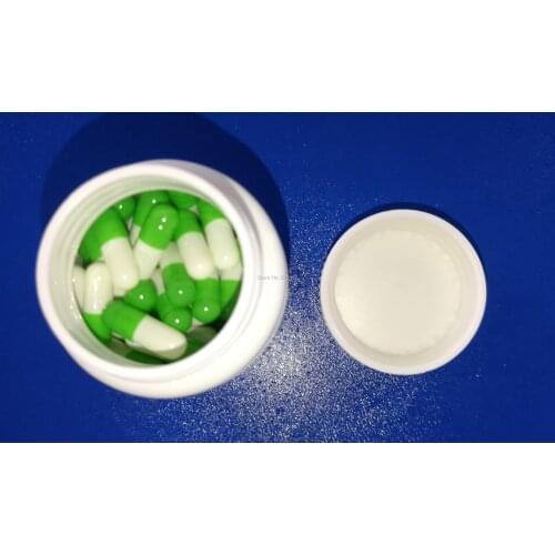 100 ml bamboo like Medical plastic bottles with pressure caps,for empty capsules,capsules,pills,granules,pellets etc