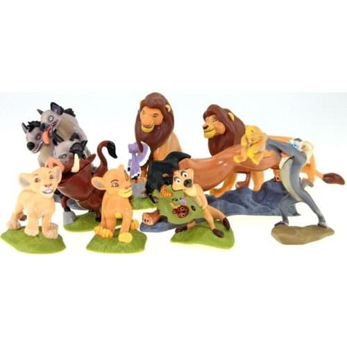 Disney Kid Toys 9pcs/lot Cartoon The Lion King Animals Pvc Action Figure Cartoon Anime Figures Model Doll Toys For Children Gift