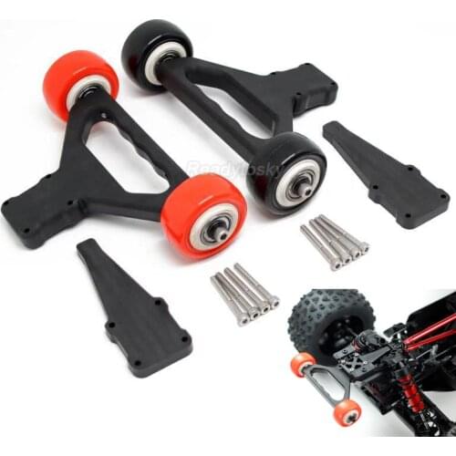 Nylon Double Wheel Wheelie Raise Head Bar for 1/5 1:5 ARRMA 8s KRATON / OUTCAST RC Monster Truck Car Update Parts Accessories