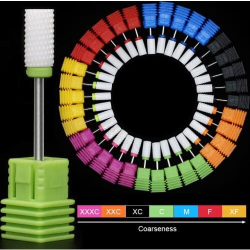 Parkson Ceramic Carbide Nail Drill Bit Milling Cutters Manicure Machine Accessories Clean Electric For Manicure Pedicure Tools